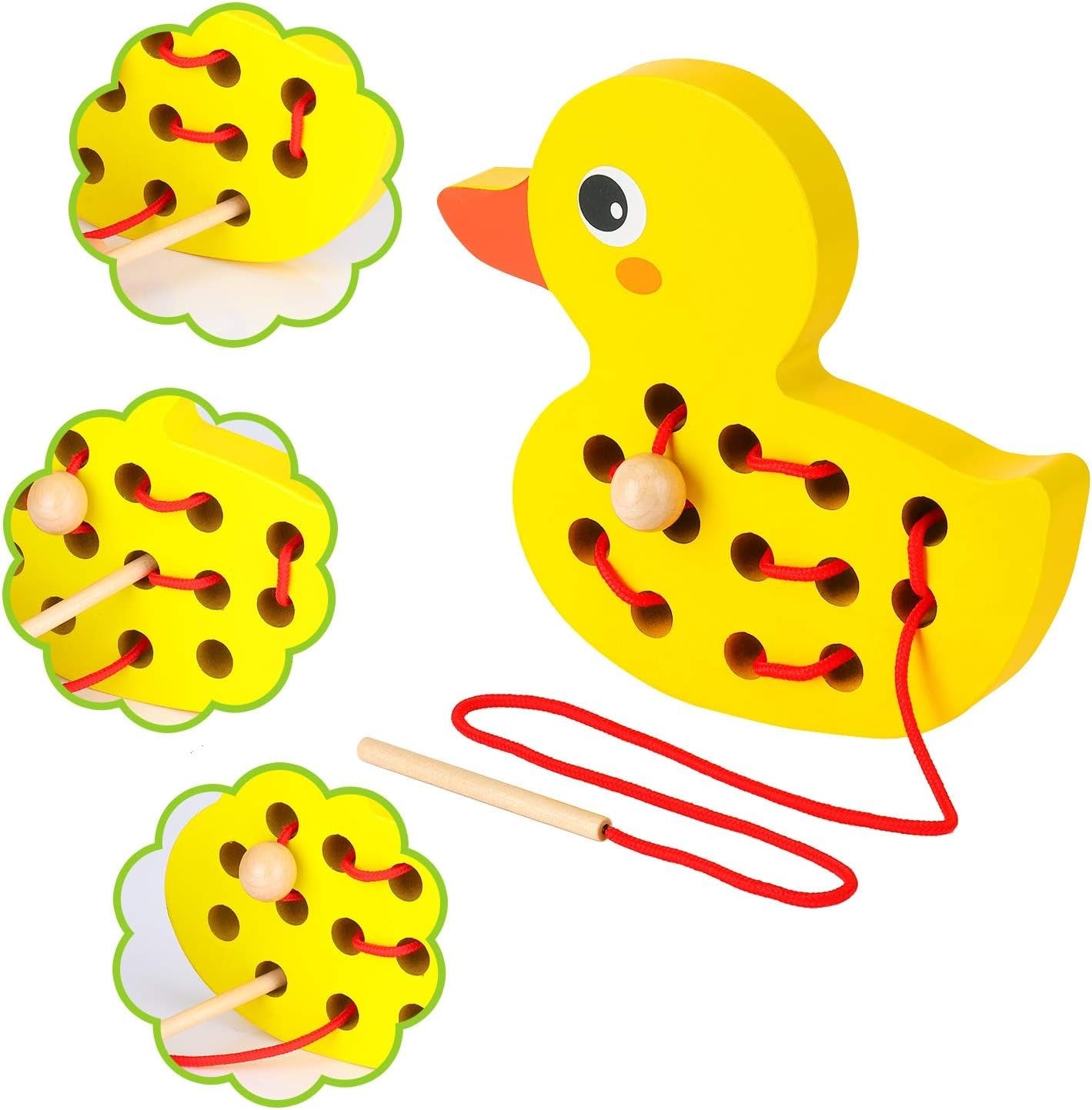Juego Enhebrar Montessori Pato 🦆