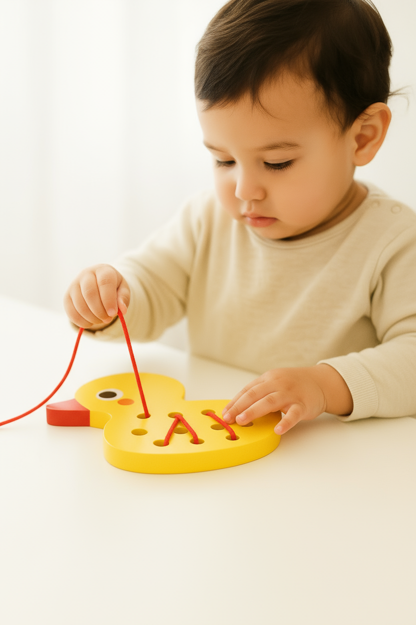 Juego Enhebrar Montessori Pato 🦆