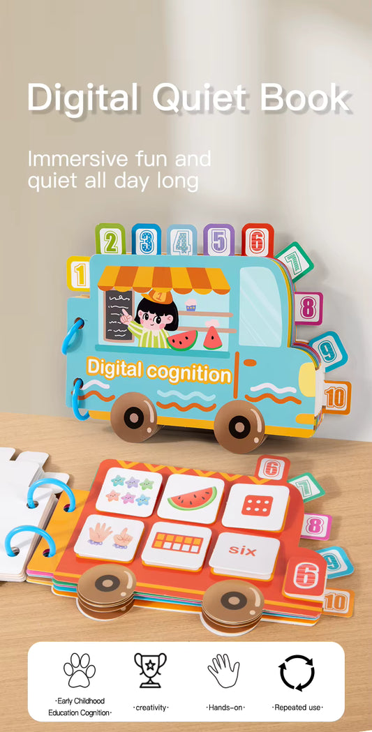 Libro montessori con pegatinas