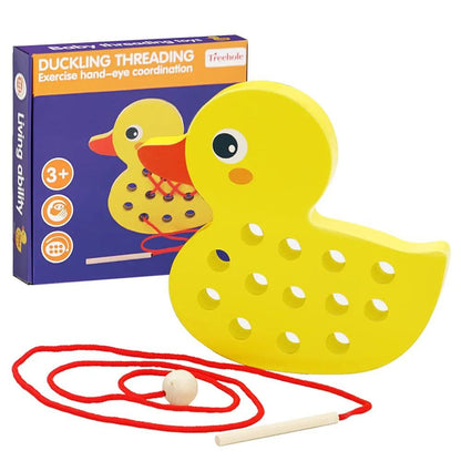Juego Enhebrar Montessori Pato 🦆