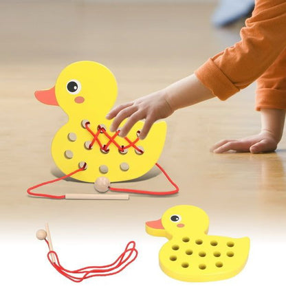 Juego Enhebrar Montessori Pato 🦆